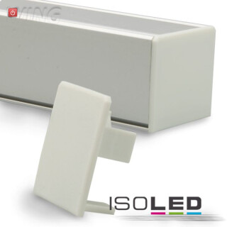ISO112272 / Endkappe für Profil "Wing" silber / 9009377027635
