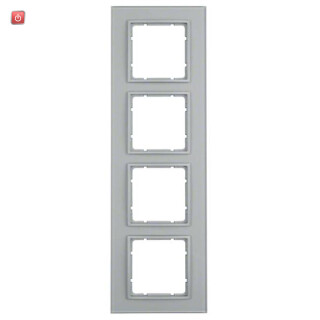 BER10146414 / Rahmen 4fach B.7 Glas alu / EAN 4011334303985