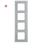 BER10146414 / Rahmen 4fach B.7 Glas alu / EAN 4011334303985