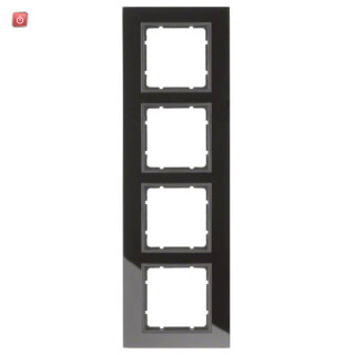 BER10146616 / Rahmen 4fach B.7 Glas schwarz / EAN 4011334304012