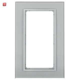 BER13096414 / Glasrahmen 1f m groß Ausschnitt B.7 alu / EAN 4011334304043