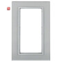 BER13096414 / Glasrahmen 1f m groß Ausschnitt B.7 alu / EAN 4011334304043