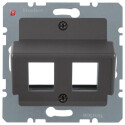 BER14631606 / Zentralplatte f AMP Mod Jacks ZPS anth /...