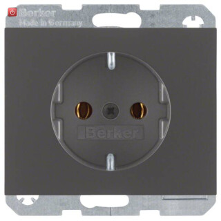 BER47157006 / Steckdose Schuko K.1 anthrazit matt / EAN 4011334296621