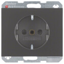 BER47357006 / Steckdose, anthrazit, Unterputz UP, 1 Fach,...