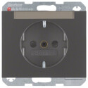 BER47387006 / Steckdose SCHUKO m BF u. erh.BS K.1 anth /...