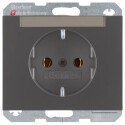 BER47397006 / Steckdose SCHUKO m BF K.1 anthrazit ma /...