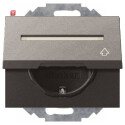 BER47487106 / Steckdose SCHUKO m KD u BF K.1 anth matt /...
