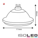 ISO112282 / ES111 GU10 COB Spot, 13W, 75°,  warmweiss / 9009377027826