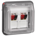 BER11963535 / Lautsprecherdosen-Einsatz 2F W.1 grau / EAN...