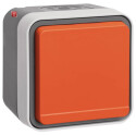 BER47403527 / Steckdose SCHUKO Klappd orange W.1 grau /...
