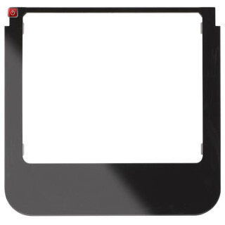 BER13192145 / Designrahmen rund schwarz glänzend / EAN 4011334437604