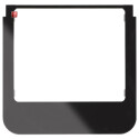 BER13192145 / Designrahmen rund schwarz glänzend /...