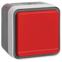 BER47403521 / Steckdose SCHUKO Klappd rot W.1 grau / EAN...