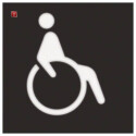 BER19058003 / Folie f LED-Signallicht Symbol Rollstuhl /...