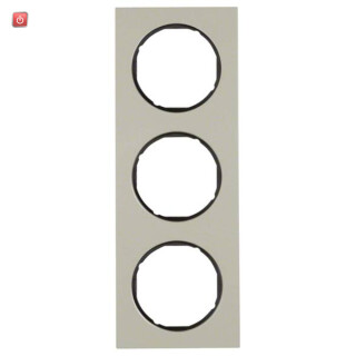 BER10132204 / Rahmen 3fach R3 E-Stahl Hard Edge schw / EAN 4011334393184