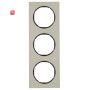 BER10132204 / Rahmen 3fach R3 E-Stahl Hard Edge schw / EAN 4011334393184
