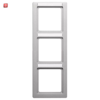 BER10136014 / Rahmen 3fach mit Beschrift. Q1 Alu Lack / EAN 4011334442684