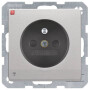 BER6765106084 / Steckdose m SK-Stift LED Qx alu lack / EAN 4011334443841