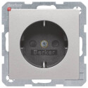BER41236084 / Steckdose SCHUKO erh.BS SLKl Q.1/Q.3 alu /...