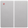 BER85142124 / Taste 2fach Q.1/Q.3 alu samt lackiert / EAN 4011334443544