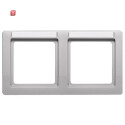 BER10226014 / Rahmen 2fach mit BF waag Q.1 alu samt / EAN...