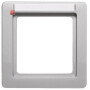 BER10116014 / Rahmen 1fach mit Beschriftungsfeld Q1 Al / EAN 4011334442622