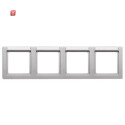 BER10246014 / Rahmen 4fach waag mit BF Q1 Alu Lack / EAN...