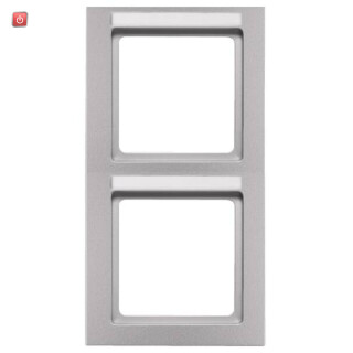 BER10526094 / Rahmen 2fach senk mit BF Q3 Alu Lack / EAN 4011334442875