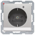 BER41106084 / Steckdose SCHUKO LED BSF erh BS Q1/3 alu /...