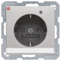 BER41106084 / Steckdose SCHUKO LED BSF erh BS Q1/3 alu / EAN 4011334443391