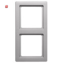 BER10126084 / Rahmen 2fach Q1 Alu Lack / EAN 4011334442660