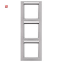 BER10536094 / Rahmen 3fach senk mit Bs.feld Q3 AluLack /...