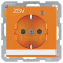 BER41106014 / Steckdose SCHUKO LED BSF erh Q1/3 orange /...
