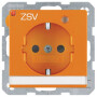 BER41106014 / Steckdose SCHUKO LED BSF erh Q1/3 orange / EAN 4011334360995
