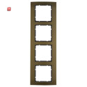BER10143001 / Rahmen 4fach B.3 Alu, braun/anthrazit / EAN...
