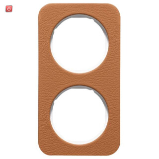 BER10122369 / Rahmen 2fach R.1 Leder braun pw / EAN 4011334412984