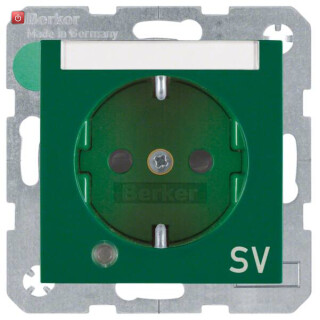 BER41108913 / Steckd. SCHUKO LED BSF EHBS S.1/B.x grün / EAN 4011334360964