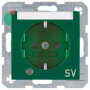 BER41108913 / Steckd. SCHUKO LED BSF EHBS S.1/B.x grün / EAN 4011334360964