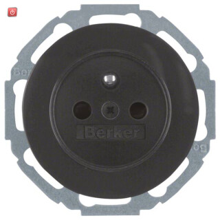 BER6768792045 / Steckdose m SK-Stift erh BS R.Classic sw / EAN 4011334377115