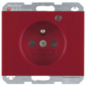 BER6765097015 / Steckdose m SK-Stift LED erh. BS K.1 rot...