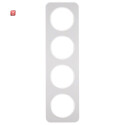 BER10142174 / Rahmen 4fach R.1 Alu/polarweiß / EAN...