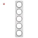 BER10152184 / Rahmen 5fach R.1 Alu/schwarz / EAN...