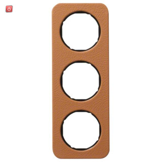 BER10132364 / Rahmen 3fach R.1 Leder braun schw / EAN 4011334413011