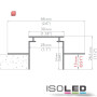 ISO112334 / Installationskanal Hohlraumdecken "Wing/XWAY", L: 2000mm / 9009377029264