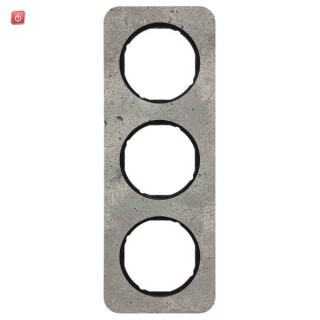 BER10132374 / Rahmen 3fach R.1 Beton schw / EAN 4011334412915
