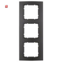 BER10133005 / Rahmen 3fach B.3 Scwarz/anthrazit / EAN...