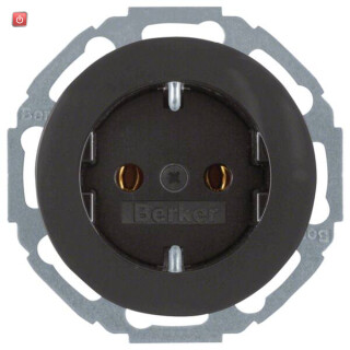 BER41452045 / Steckdose SCHUKO Serie R.Classic sw / EAN 4011334377078