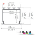 ISO112336 / Einbauprofil "Wing" Miniflansch...
