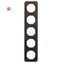 BER10152354 / Rahmen 5fach R.1 Eiche gebeizt/schwarz / EAN 4011334413158